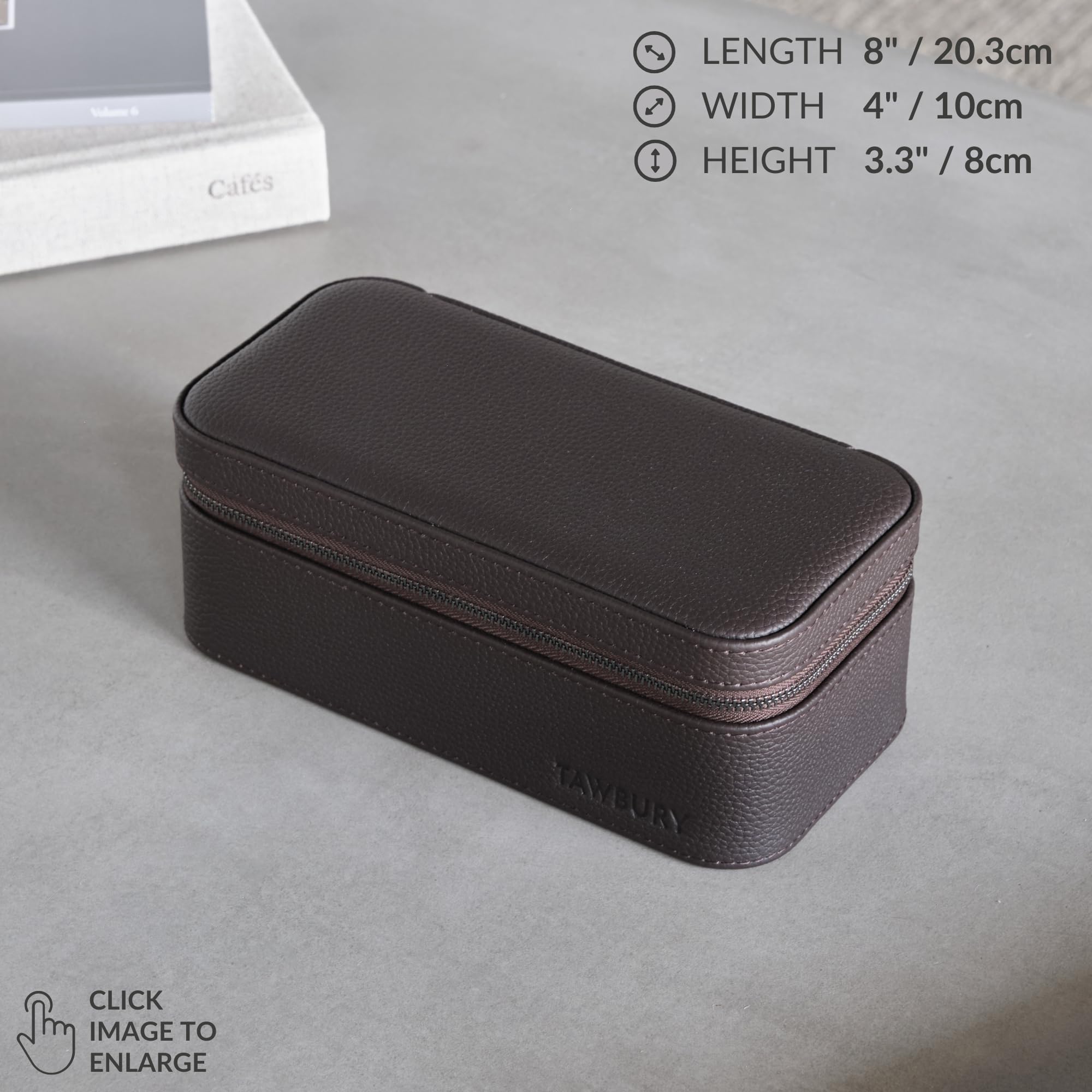 Amazon.co.jp: TAWBURY 3 ウォッチケース トップグレイン本革トラベル